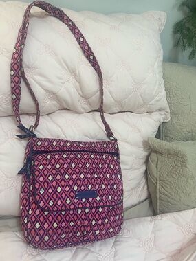 Vera Bradley Crossbody Purse Katalina pink diamonds shoulder bag